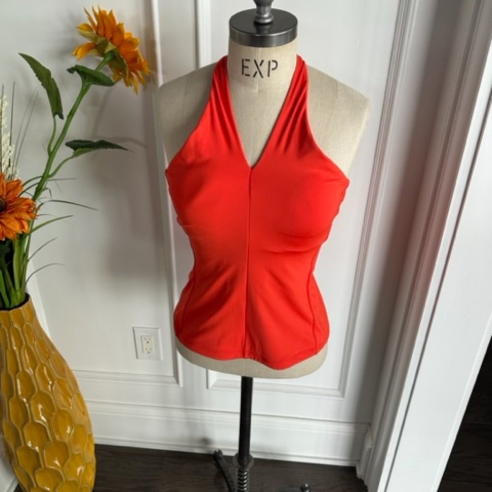Athleta Orange Criss Cross Bra Tank - Picture 9 of 12